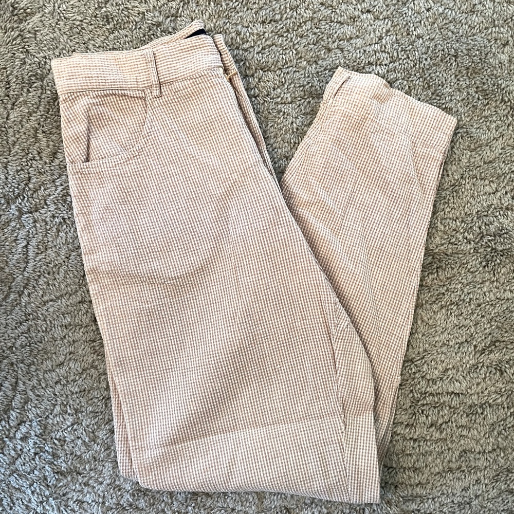 Vintage 90s French Connection gingham cropped summer ankle pant